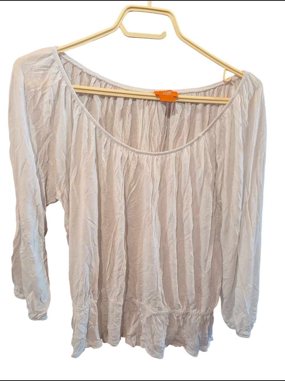 2/22$ fresh Women's White Peasant Top